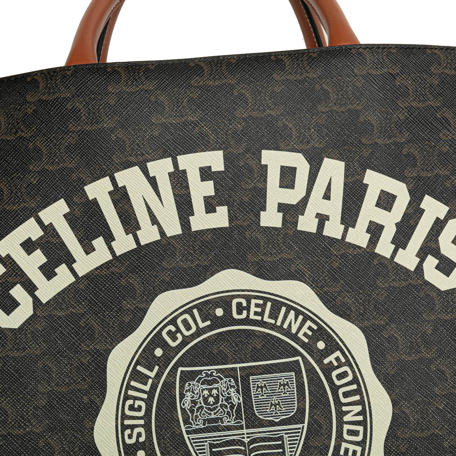 Authenticated Celine Small Paris Print Triomphe C… - image 5
