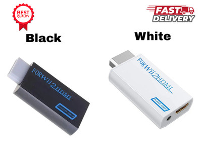 Portable Wii to HDMI Wii2 HDMI Full HD Converter Audio Output Adapter TV