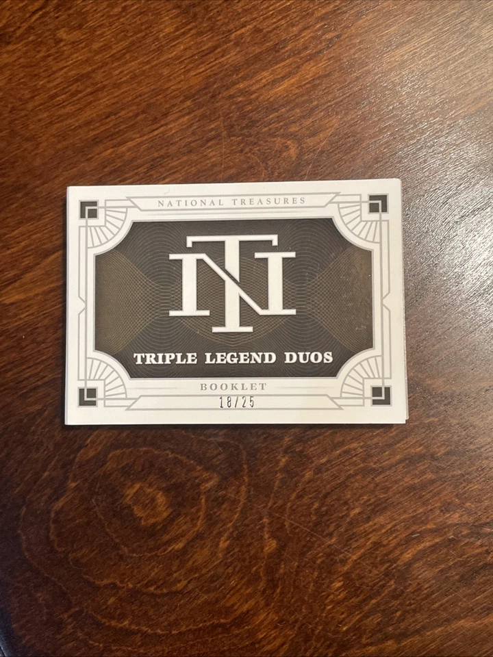 2021 National Treasures Triple Legend Duos Booklets /25 Albert Pujols Lou Gehrig - Image 2 of 4