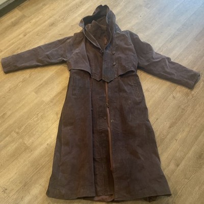 El Sayed El Bassiony Seude Egyptian Made Jacket Dark Plum Colored w/Hood Size M