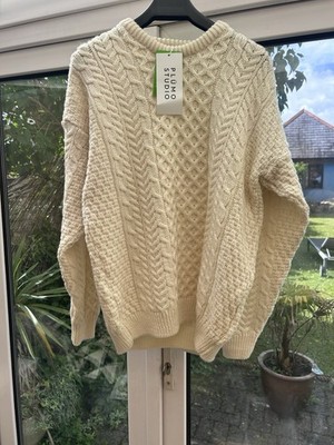Plumo Lennon Arran Muster Merinowolle Pullover, Größe 12