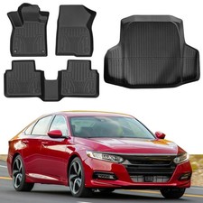 Floor Mats  Trunk Mat Fit for 2018-2023 Honda Accord Only for Sedan ,All Wea...