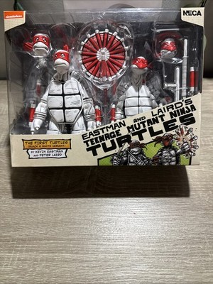  TMNT NECA Teenage Mutant Ninja Turtles 2 Pack Eastman Lairds FIRST Black White