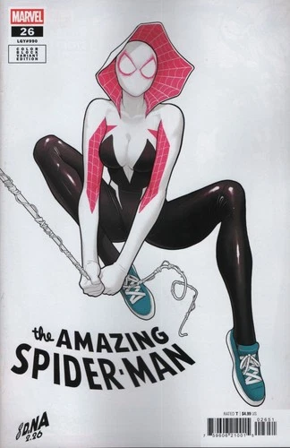 AMAZING SPIDER-MAN #26 DAVID NAKAYAMA COLOR BLOCK WHITE VARIANT [DS] VF/NM MARVE
