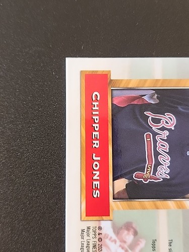 2024 Topps Finest '93 Prototypes Autographs 93A-CJ Chipper Jones Auto /25 Orange - Bild 8 von 13