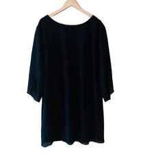 Grace Karin Black Three Quarter Split Sleeve Shift Dress Size 3XL NWT