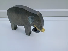Kinderkram Ostheimer German Handcrafted Wooden Elephant Toy RARE