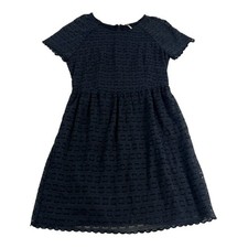 Free People A-Line Dress Women's 8 Black Lace Overlay Knee Length NWT $118