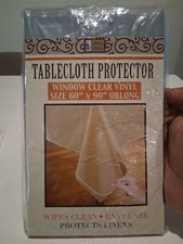 NEW Better Home Clear Vinyl Tablecloth Protector 60" x 90" Oblong Table Cover