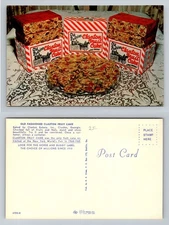 Claxton, GA-Georgia, Old Fashion Fruit Cake Boxes Display Vintage Postcard