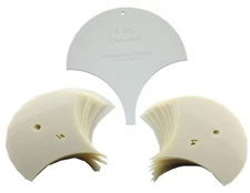 Mylar 4" Clamshell  51 Piece Set  - Quilting / Sewing Templates -