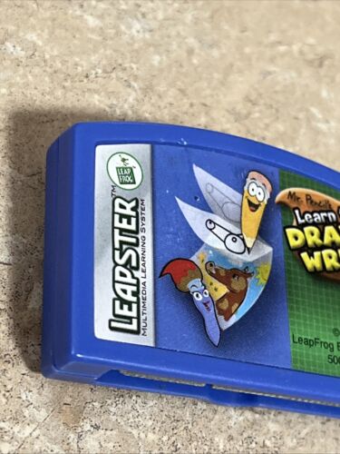 LeapFrog Leapster Mr Pencil LEARN TO DRAW AND WRITE Learning Game Cartridge ONLY - Picture 2 of 5