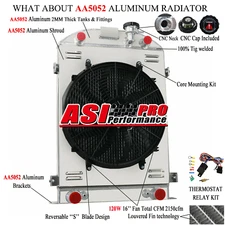 3 Row Radiator Shroud Fan Relay Kits For 1930 1931 Ford Model A Flathead 3.3L V8