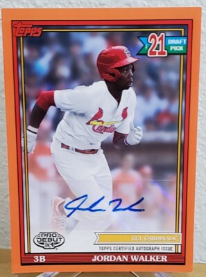 その他 Topps Jordan Walker Jordan Walker 2021 Topps Pro Debut 1991 pre RC Cardinals #BD