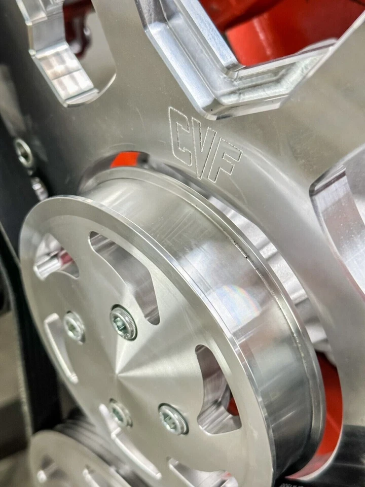 Kit de conversão de polia Chevy Serpentine bloco pequeno ALT PS A/C SBC 350 383 - Imagem 4 de 4