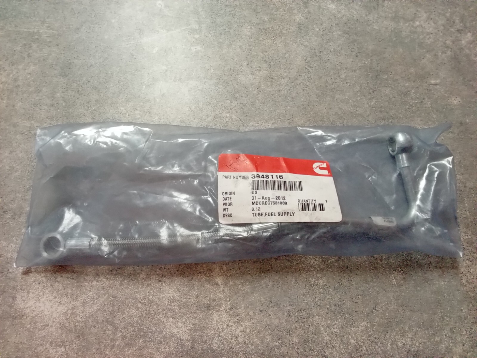 Cummins Fuel Injector Tube for Cylinder 4 Part 3943771 for sale online ...