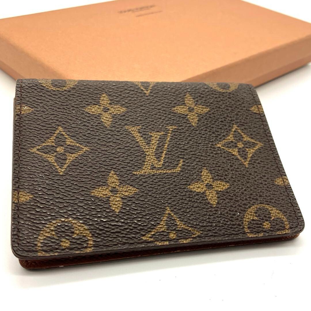 Auth Louis Vuitton Monogram Porte 2 Cartes Vertical M60533 Pass Auth Louis Vuitton Monogram Porte 2 Cartes Vertical M60533 Pass