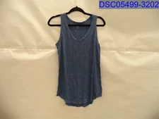 A.N.A., Women's Blue Tank, Size=ST, Armpit to Armpit=17", Length=28"