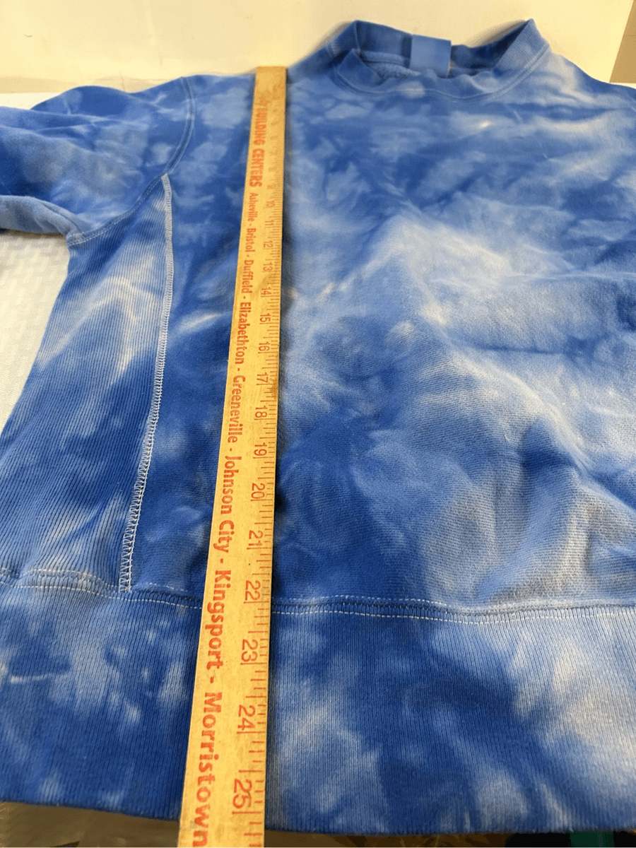 Champion reverse blue tie dye weave medium m rn#15763 | eBay