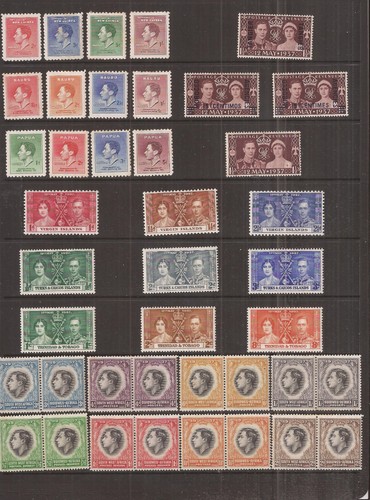 KGVI 1937 CORONATION 56 SETS MH - Picture 13 of 14