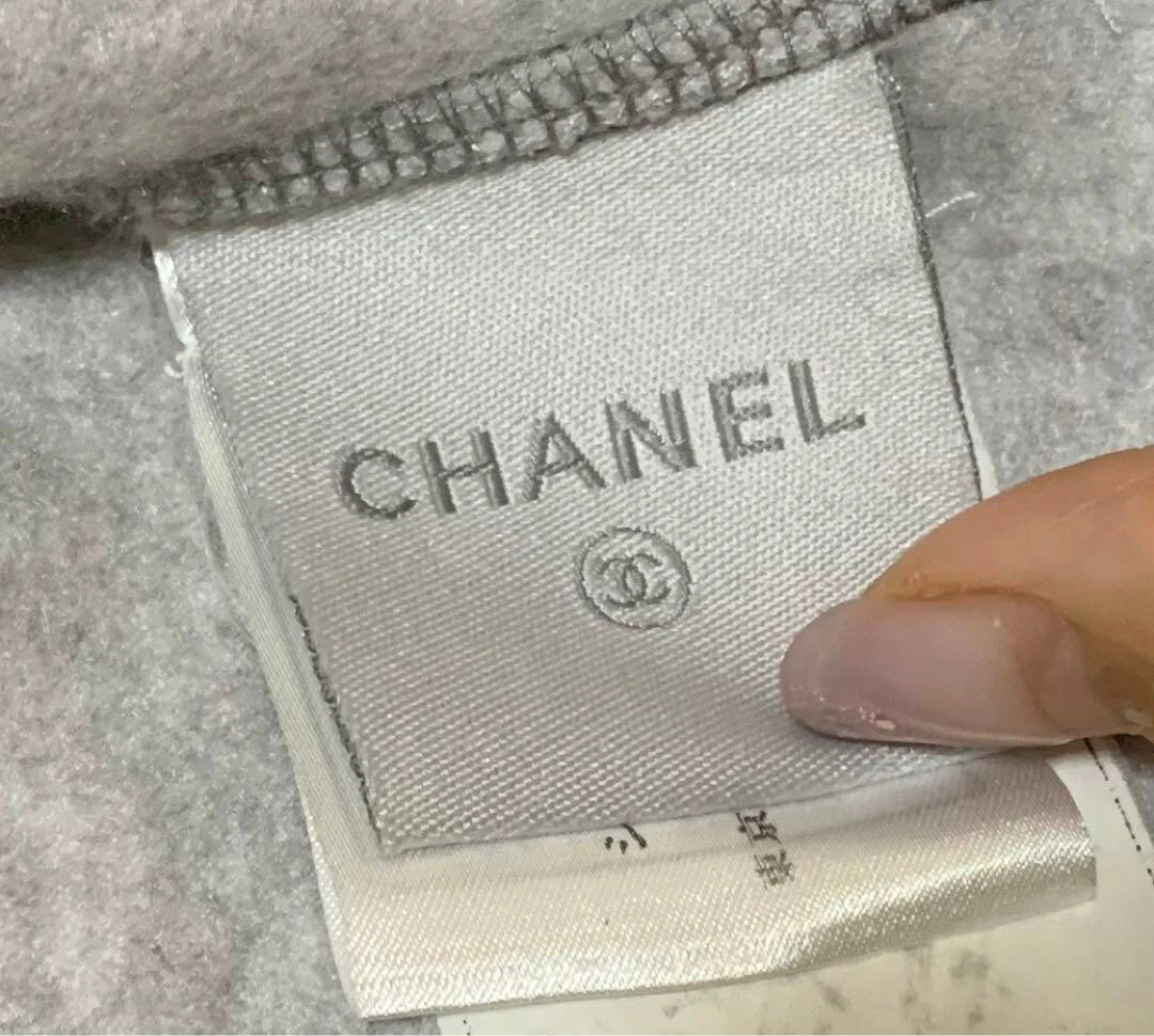 Giacca CHANEL Sports Line Zip Grigio 06C P27676V16824 Poliestere Taglia 38 Autentica