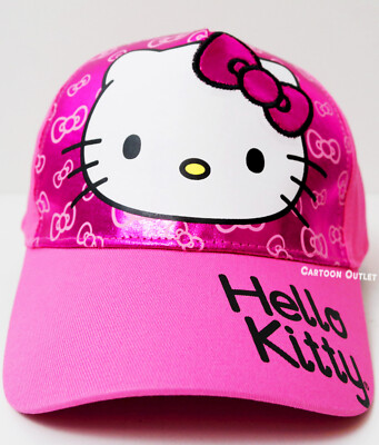 Sanrio Hello Kitty Baseball Cap Youth Lady Adjustable Strapback
