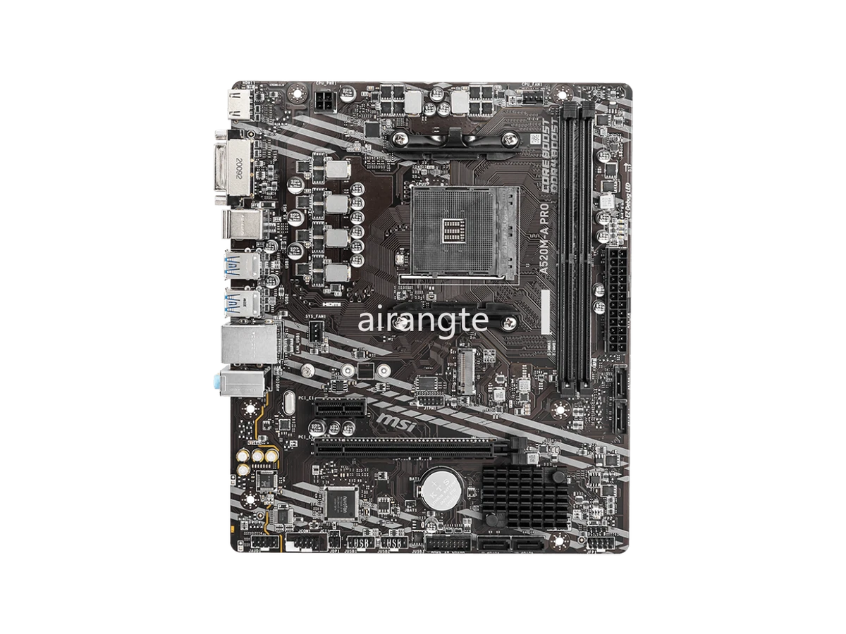 MSI A520M A PRO AM4 AMD A520 SATA 6Gb s USB 3.0 Micro ATX AMD