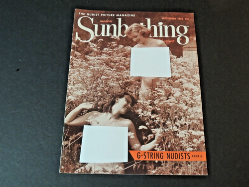 Vintage Modern Sunbathing And Hygiene Magazine Sept 1952 W Nudism 