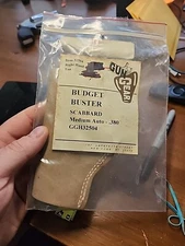 GunGear Budget Buster Scabbard Gun Leather Holster Soft Leather Medium Auto (1)