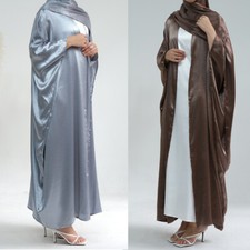 Dubai Muslim Abaya Women Open Kimono Cardigan Maxi Dress Kaftan Turkey Arab Robe