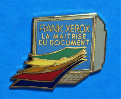 RANK XEROX - COMPUTER & PHOTOCOPYING COMPANY - VINTAGE LAPEL PIN - HAT PIN