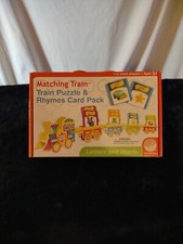 Matching Train Puzzle  Rhymes Card Pack  Mindware  New