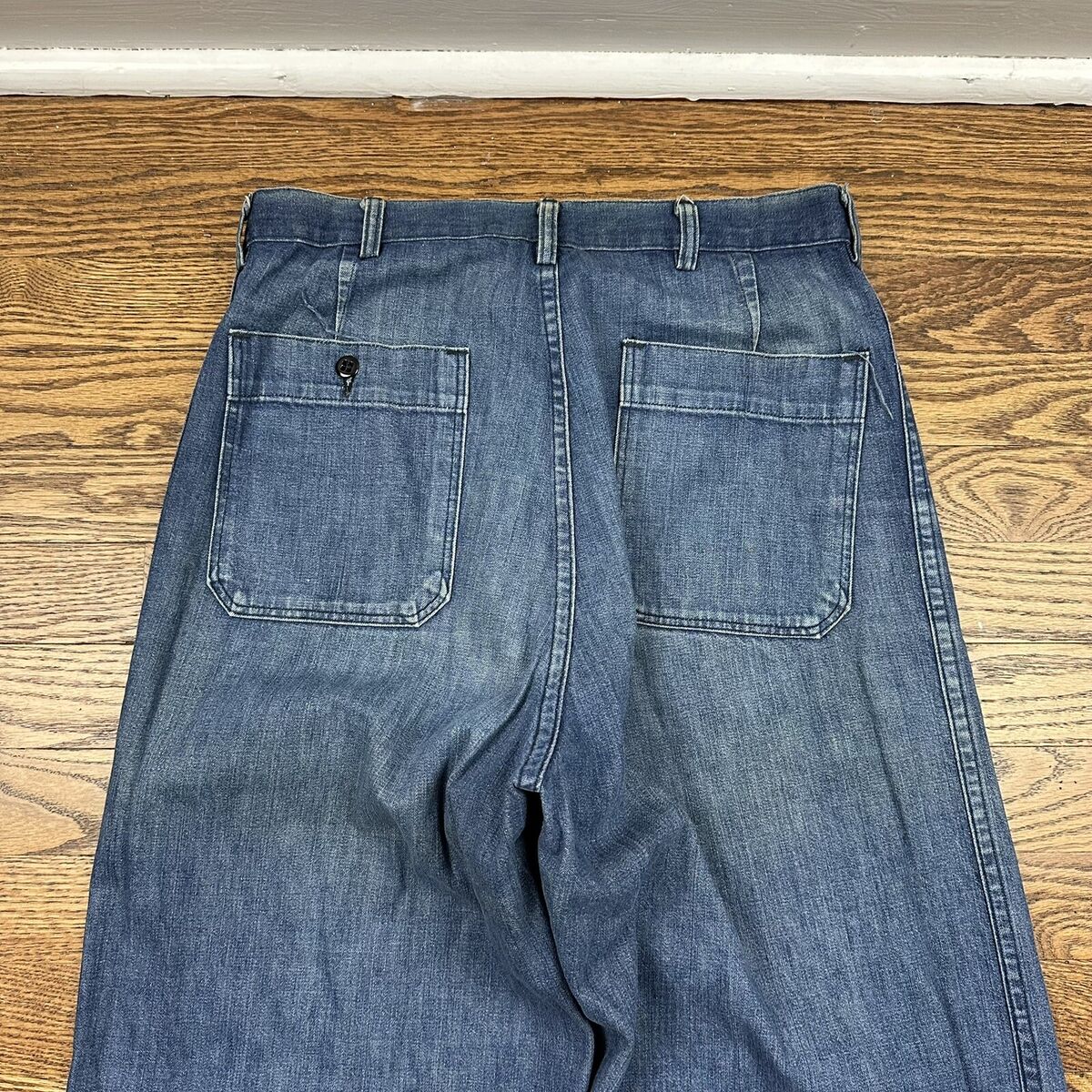 Vintage US Navy USN Sailor WWII Denim Dungarees Trouser Vintage US Navy USN Sailor WWII Denim Dungarees Trouser