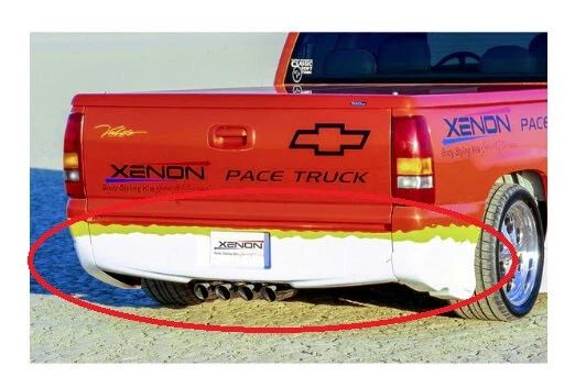 Kit de labios de xenón #10460 para 03-06 Chevrolet Silverado Fleetside poliuretano 8 piezas Foto 3 de 4