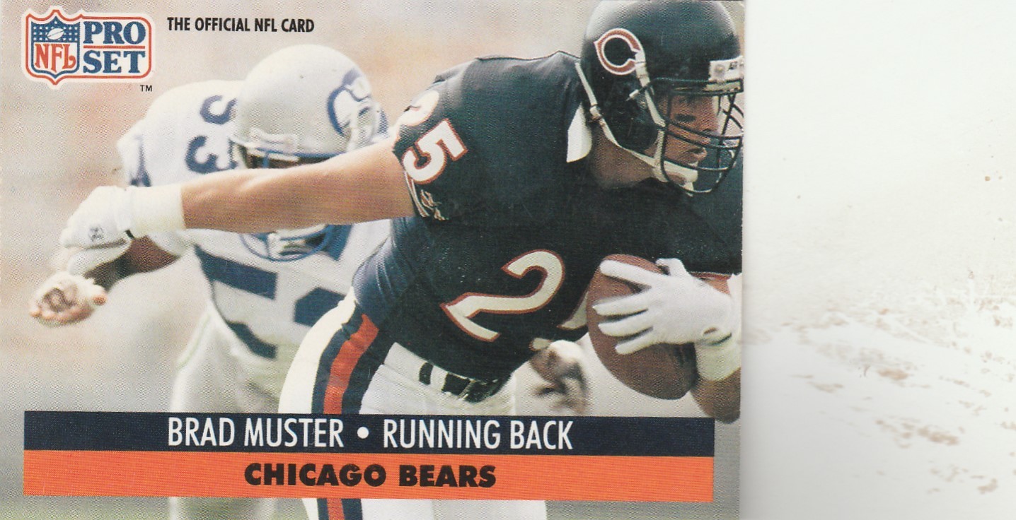 FREE SHIPPING-MINT-1991 Pro Set  #105 Brad Muster BEARS