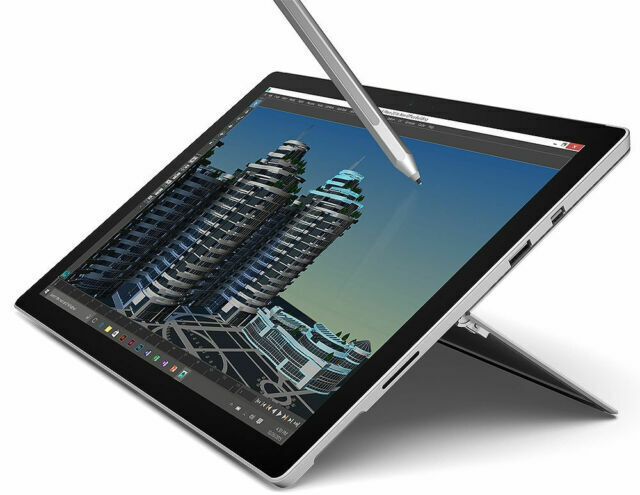 Microsoft Surface Pro 4 Th2 256gb Wi Fi 12 3 Inch Tablet Silver For Sale Online Ebay