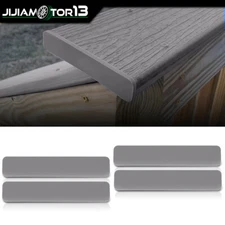 New Dark Gray Composite Decking boards End Cap Set (4 pcs in One Package)  5.5”