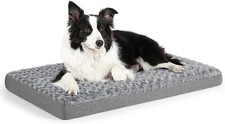 Large Dog Crate Bed Removable Washable Cover Ultra Comfy for Dogs up to 55 lbs