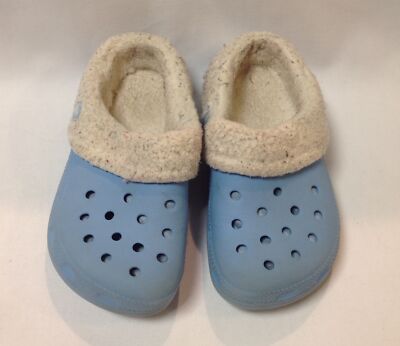 light blue fleece lined crocs