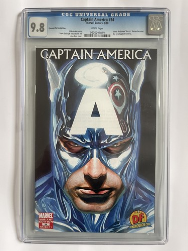 Captain America #34 CGC 9.8 Alex Ross Variant 1st Bucky as Captain ALL 3 Covers!