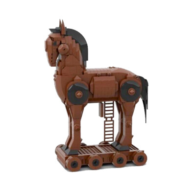 Medieval Carriage & Trojan Horse / Wooden Horse and Medieval