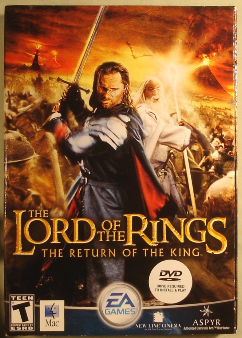 LORD OF THE RINGS　THE RETURN OF THE KING Lord Rings Return King for Mac OSX 10.2.6 Power PC G4/G5 new