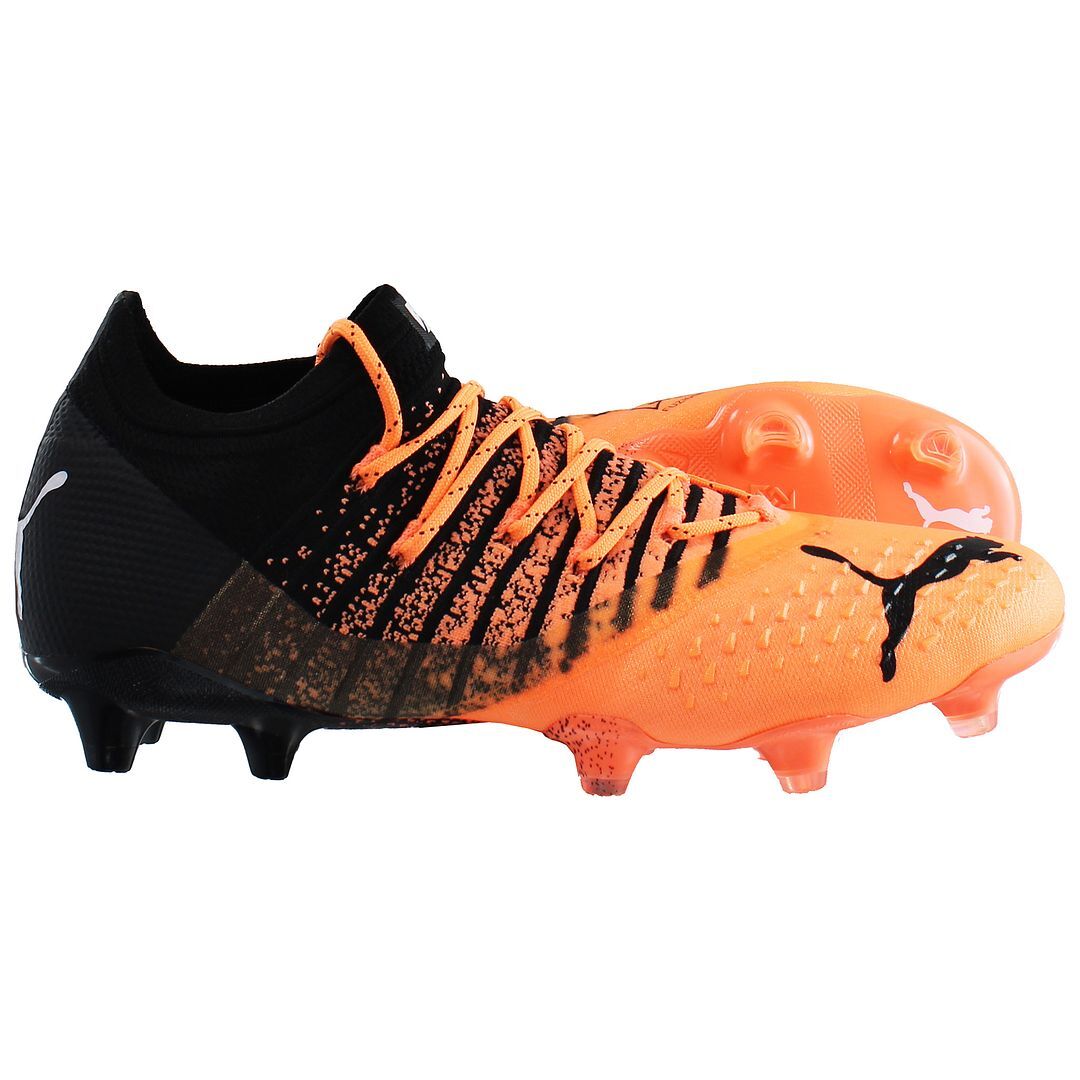 Puma Future Z 1.3 FG/AG Mens Orange/Black Football Boots | eBay UK