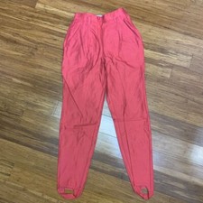 The Limited Pants Womens 4 Coral Pink Stirrup High Waisted Skinny Ankle Vintage