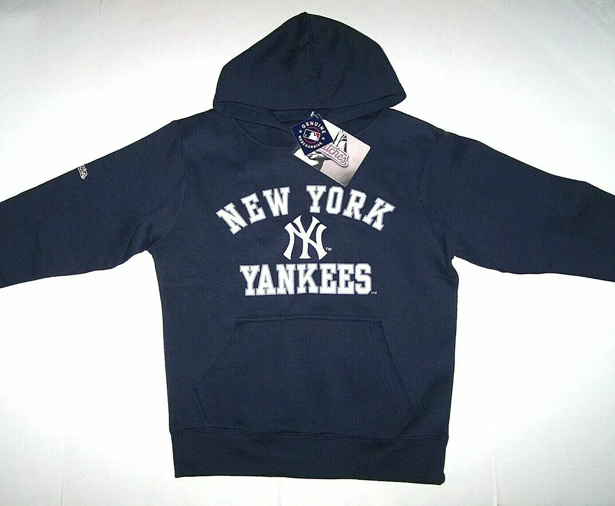 New York Yankees Logo Hoodie Sweatshirt Baseball MLB Navy New Youth Boy  Girl