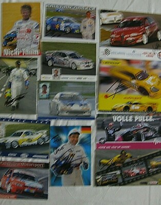 12 x Autograph Cards BUNDLE - FORMULA Sports V8 Engstler Thiim DTC Pro Car 326