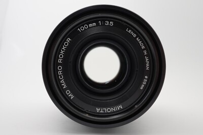 MINT] MINOLTA MD Macro Rokkor 100mm F3.5 Close-Up Lens w/ 1:1 Tube