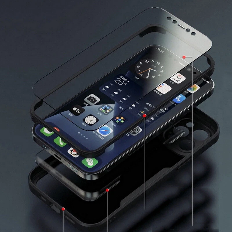 360 Full Clear Shockproof TPU Case For iPhone 15 14 13 12 16 Pro Max Plus Cover - Image 4 of 4