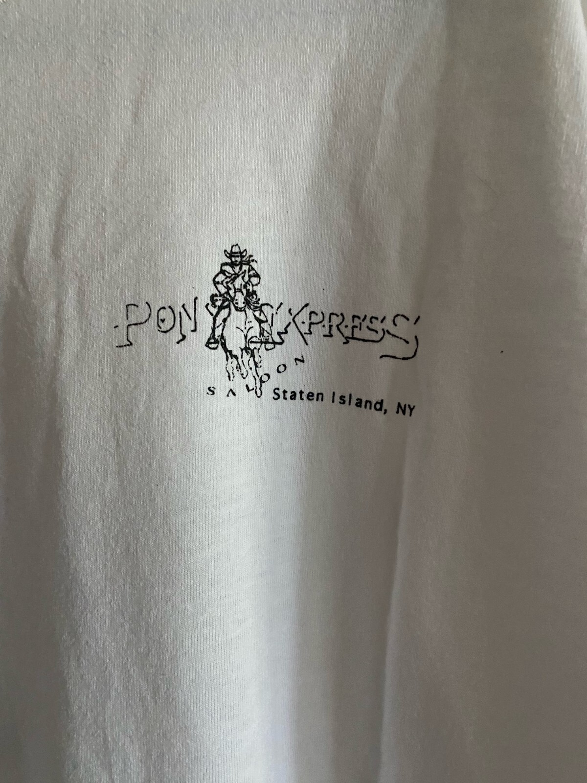 Maglietta usata bianca XL Pony Express (Staten Island Country Dance Hall)