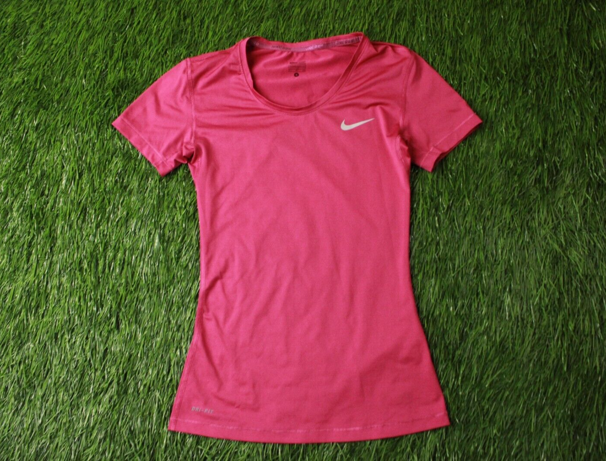 pink nike compression shirt
